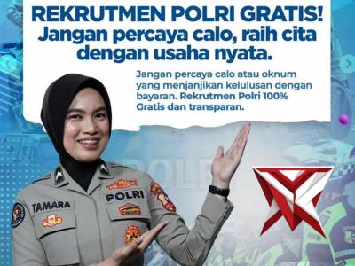 Rekrutmen Polri GRATIS! ??