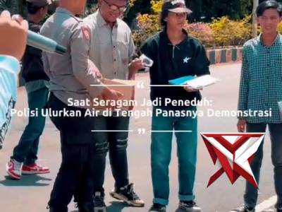 Sikap humanis anggota polri dengan demonstran