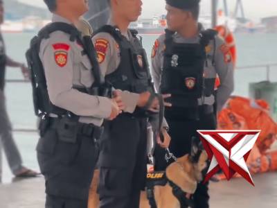 Unit k9 melaksanakan patroli rutin dan Humanis