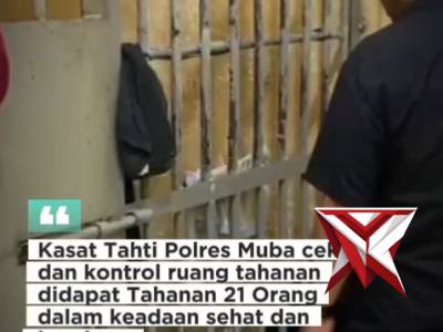 KASAT TAHTI CEK RUTAN POLRES MUBA SM13 - PoliceTube