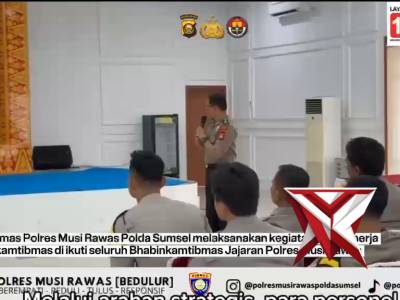 Polres Musi Rawas, Sat Binmas Gelar Anev Kinerja Bhabinkamtibmas Jajaran April 2026.