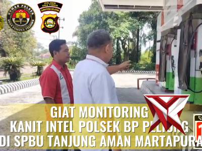 GIAT MONITORING SPBU POLSEK BP PELIUNG