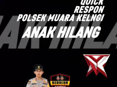 turut bantu pencarian anak hilang oleh Polres Musi Rawas