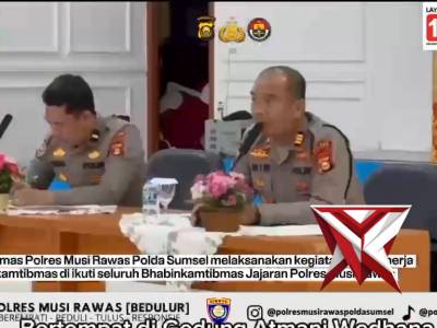Polres Musi Rawas, Sat Binmas Gelar Anev Kinerja Bhabinkamtibmas Jajaran April 2026.