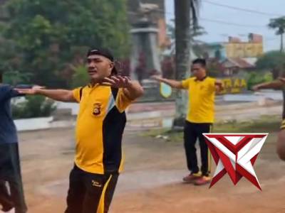 Olahraga bersama polres musibanyuasin SM8 - PoliceTube