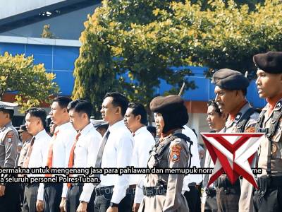 Polsek Rengel - Polres Tuban melaksanakan Upacara Hari Kesadaran Nasional