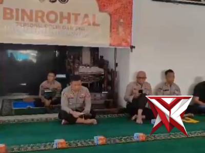 Polres Ogan Komering Ilir (OKI) melaksanakan kegiatan pembinaan rohani dan mental (Binrohtal) di Mas