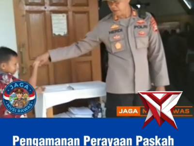 Polsek purwodadi Polres Musi Rawas - Polda Sumatera Selatan laksanakan PAM gereja hari PASKAH