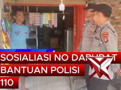 Sosialisasi no darurat bantuan polisi 110