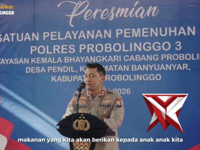Polres Probolinggo kembali menunjukkan komitmennya dalam mendukung program peningkatan gizi nasional - PoliceTube