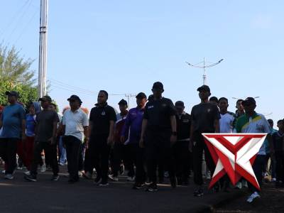 OLAHRAGA BERSAMA KAPOLRES MUSI RAWAS