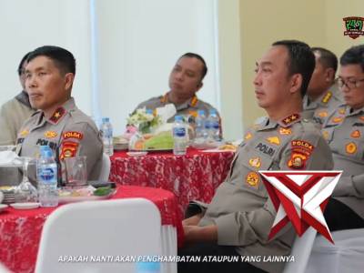 Kapolda Sumsel IJP. Sandi Nugroho memberikan penegasan bahwa masy adalah juragan bagi Polri