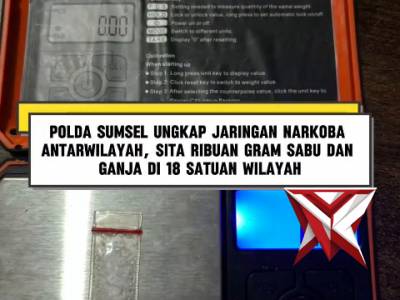 Polda Sumatera Selatan melalui Direktorat Reserse Narkoba.