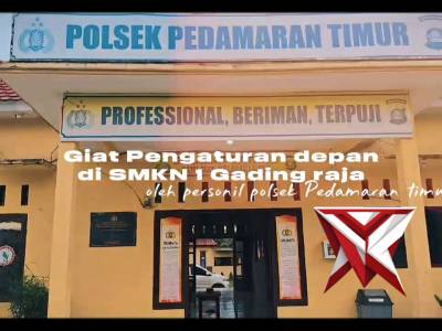 Giat pengaturan Polsek Pedamaran timur