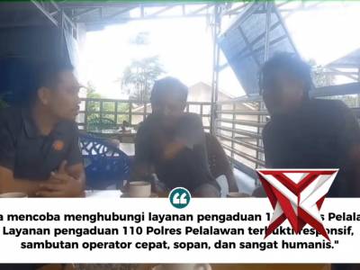 Sosialisasi Layanan 110 oleh Kasat Intel Kepada Warga Kec. Pangkalan Lesung