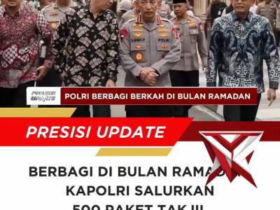 Jelang berbuka puasa, Kapolri Jenderal Polisi Drs. Listyo Sigit Prabowo, M.Si., berbagi