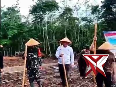 Polsek Lais Penanaman Jagung Kwartal II 2026