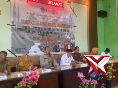 Kasat binmas polres pali launching desa Sadar kerukunan