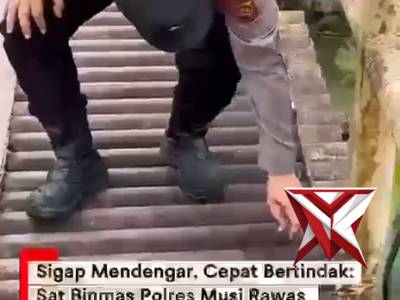 Ucapan terumakasih atas pembangunan jembatan