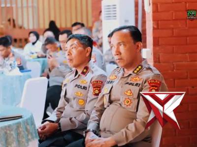 Kapolda Sumatera Selatan IJP. Dr. Sandi Nugroho, S.I.K., S.H.,M.Hum. memimpin evaluasi penguatan SDM