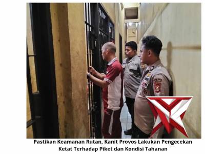 Pastikan Keamanan Rutan, Kanit Provos Lakukan Pengecekan Ketat Terhadap Kondisi Tahanan