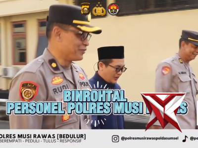Anev Mingguan, Kapolres Musi Rawas Evaluasi Kinerja dan Tingkatkan Profesionalisme Personel