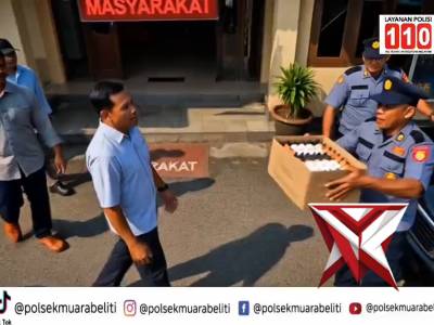 Polsek muara beliti polres musi rawas mengatur kegitan sosial