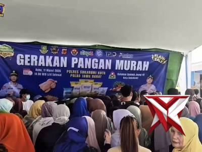 Polres Sukabumi Kota Gelar Pangan Murah.