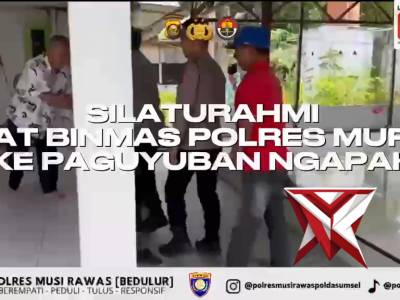 Kapolda Sumsel IJP DR. SANDI NUGROHO-Kapolres Musi Rawas-Sat Binmas Jalin Silahturahmi - PoliceTube