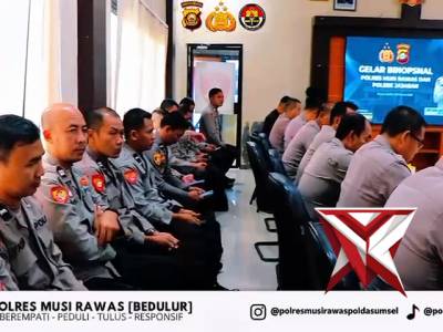 Gelar Opsnal Bulanan Polres Musi Rawas
Kegiatan Gelar Operasional (Opsnal) bulanan Polres Musi Rawas