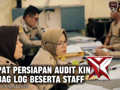 RAPAT PERSIAPAN  AUDIT KINERJA KABAG LOG BESERTA STAFF. ?