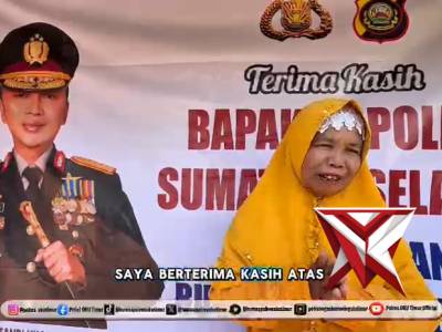 BANTUAN RUMAH TINGGAL KEPADA PAK JAMHIR DESA MELATI AGUNG KEC.SEMENDAWAI TIMUR DARI KAPOLDA SUMSEL