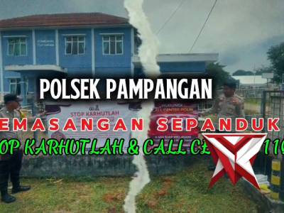 Pemasangan spanduk - PoliceTube