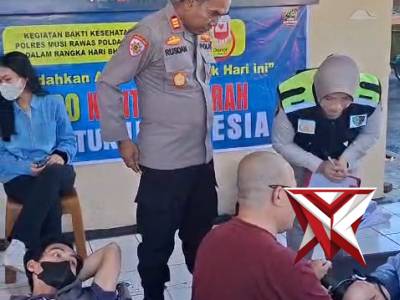 @ok.Polsek Tugumulyo kegiatan Donor Darah - PoliceTube
