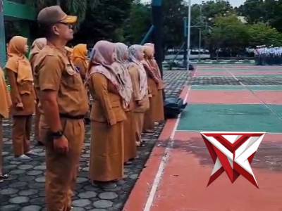 Sat binmas polres muba sbg pembinaan upacara