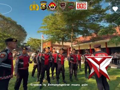 Giat Apel Pagi Sat Samapta Polres Muara Enim. - PoliceTube