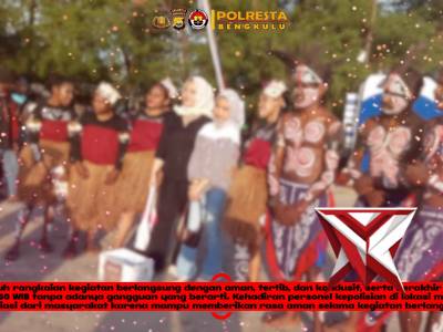 *Polsek Ratu Samban PAM dan Monitoring Kegiatan Budaya Mahasiswa Papua Papua di Pantai Panjang* - PoliceTube