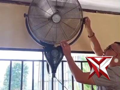 Pembersihan barang inventaris piket penjagaan