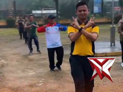 OLAHRAGA BERSAMA FORKOMPIMCAM TUNGKAL JAYA. - PoliceTube