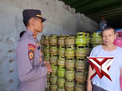 Patroli KRYD terkait Pengecekan Stok Gas LPG 3 kg wilayah Bancar