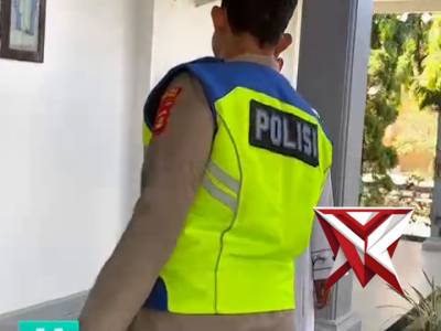 Kapolres Musi Rawas melaksanakan pengecekan kegiatan ibadah Jumat Agung di Gereja Santa Maria