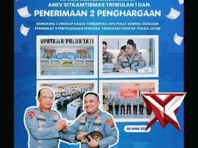 Dalam kesempatan ini, Polres Tuban meraih dua penghargaan