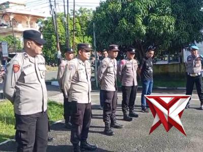 Giat apel pagi personil Polsek Tugumulyo