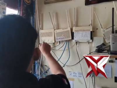 pengecekan jaringan polres o;eh SIE TIK