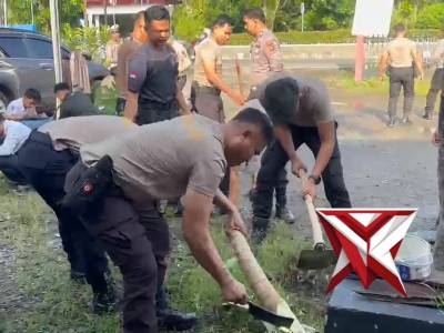 Operasi Bersih: Polisi Tata Ulang Pos Jaga Demi Pelayanan Prima