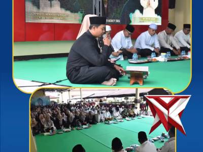 Satbrimob Polda Kalbar melaksanakan kegiatan buka puasa bersama masyarakat dan anak anak santri