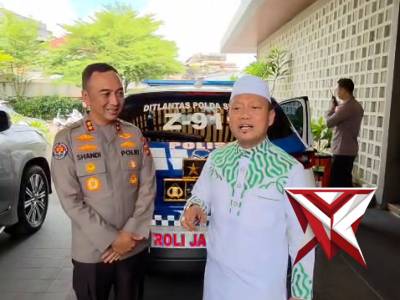 Silaturahmi ustad das'ad latif dan kapolda sumsel