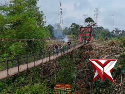 REVITALISASI JEMBATAN GANTUNG DESA PEDANG: WUJUD NYATA PROGRAM "BELIDA" POLRES MUSI RAWAS