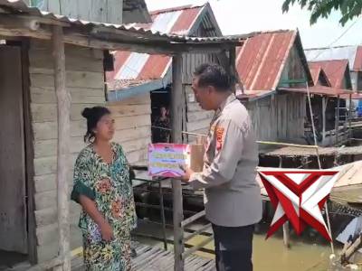 bantuan sosial sambut HUT Bhayangkara ke 80