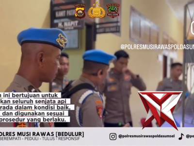 Pendataan dan pengecekan senjata api